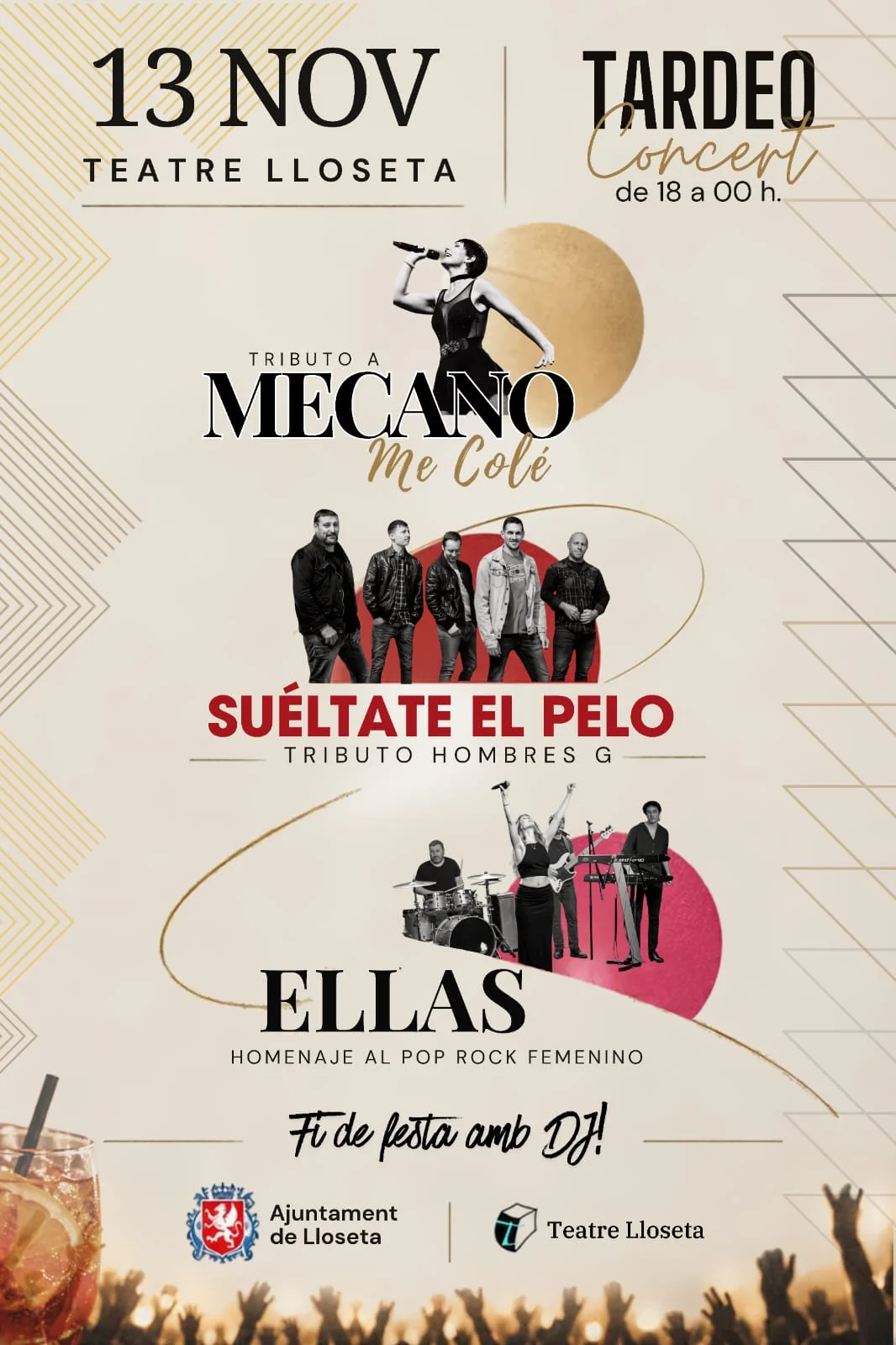 Tardeo - Concert: Me Colé, Suéltate el pelo i ELLAS